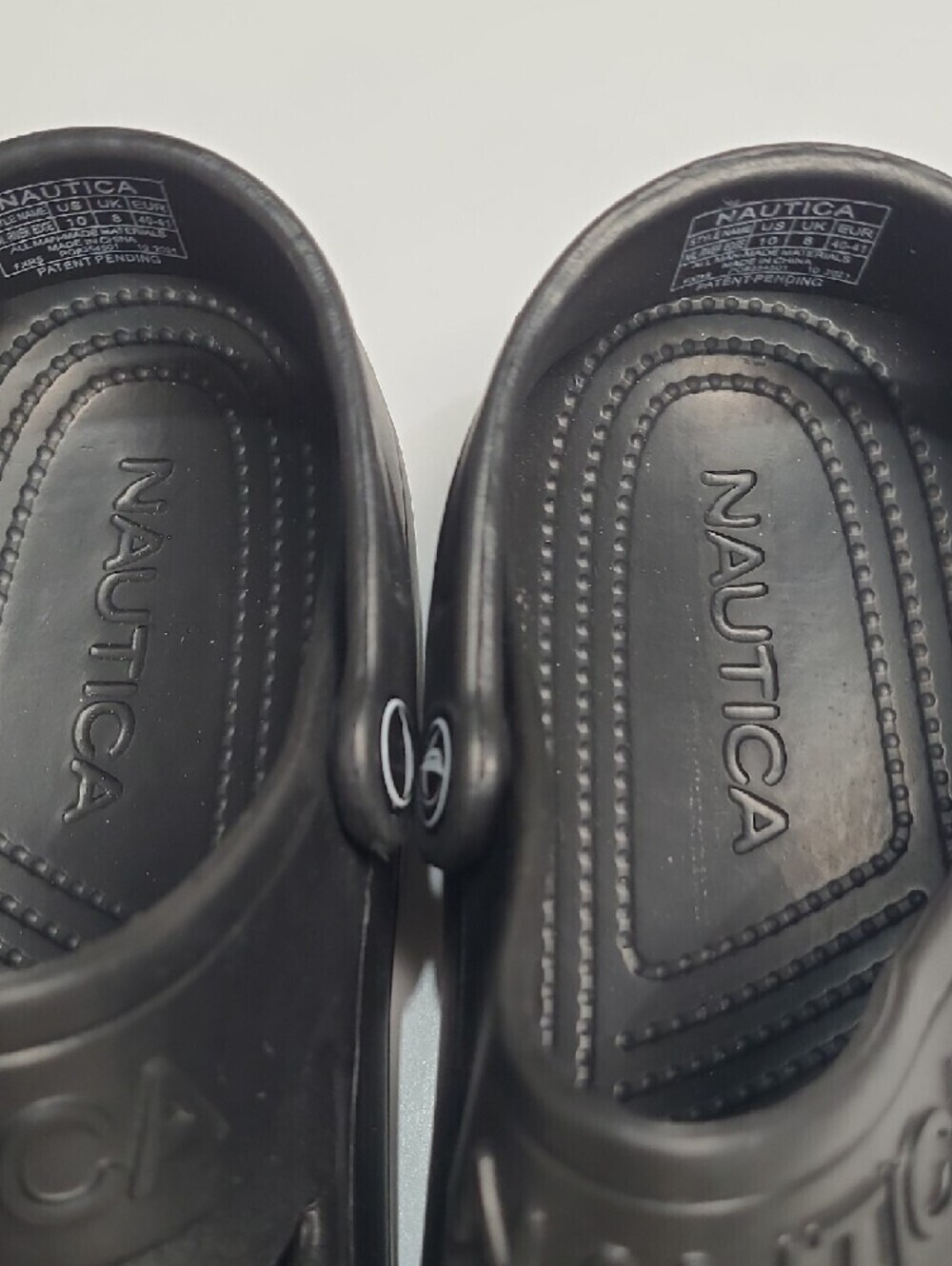 Nautica River Edge Unisex Black Ventilated Water Clogs - Size 10-Women 8-Men - Picture 5 of 14